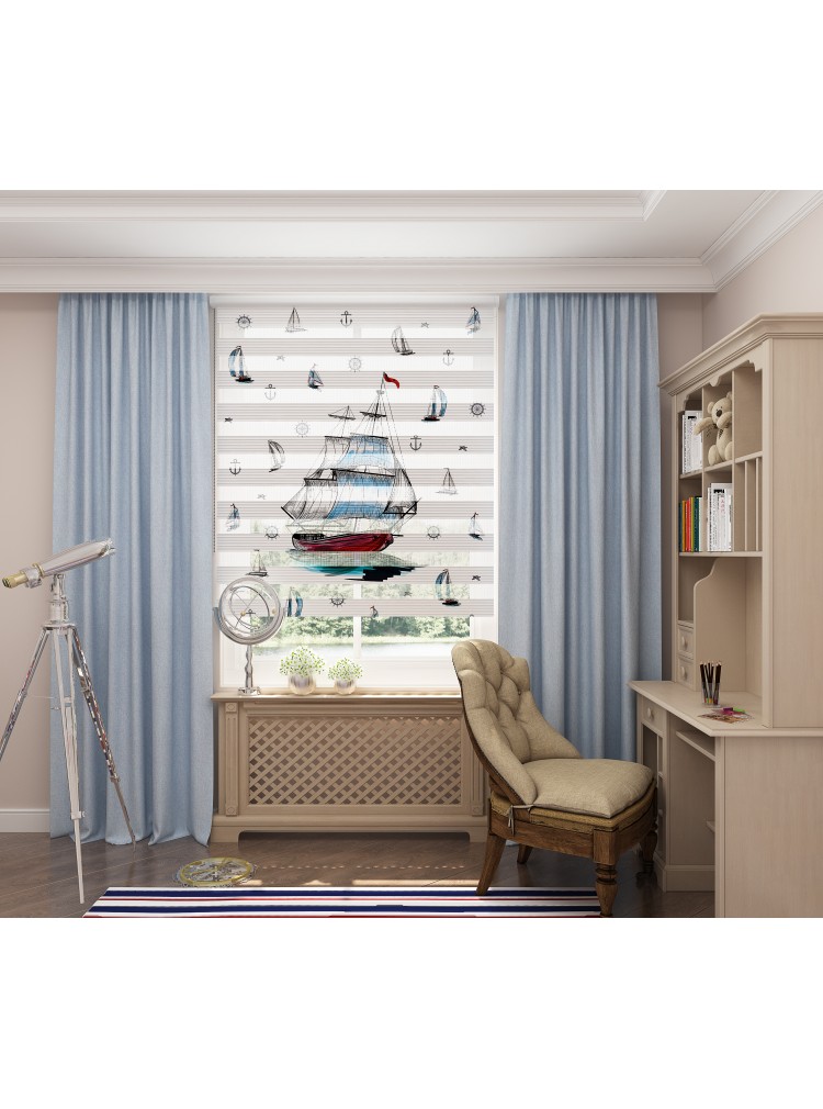 ZEBRA PERDE GEMİ MODELİ